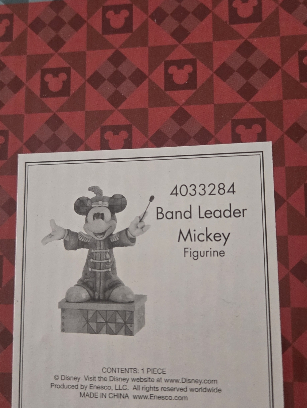 Jim Shore Mickey Band Leader Figurine
